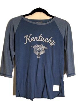 Women's Kentucky Blue Graphic Raglan Top